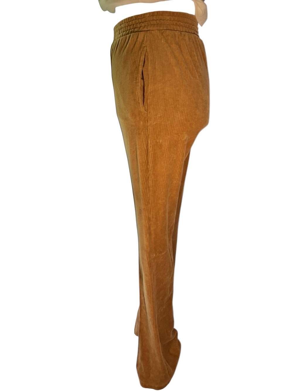 Y2K Camel Ribbed Velour Wide Leg Lounge Pants| Boho Lounge Pants| Festival Pants - Picture 2 of 11